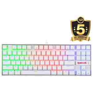 REDRAGON K552 KUMARA RGB GAMING MEHANSKA ŽIČNA TIPKOVNICA BELA - RDEČA STIKALA