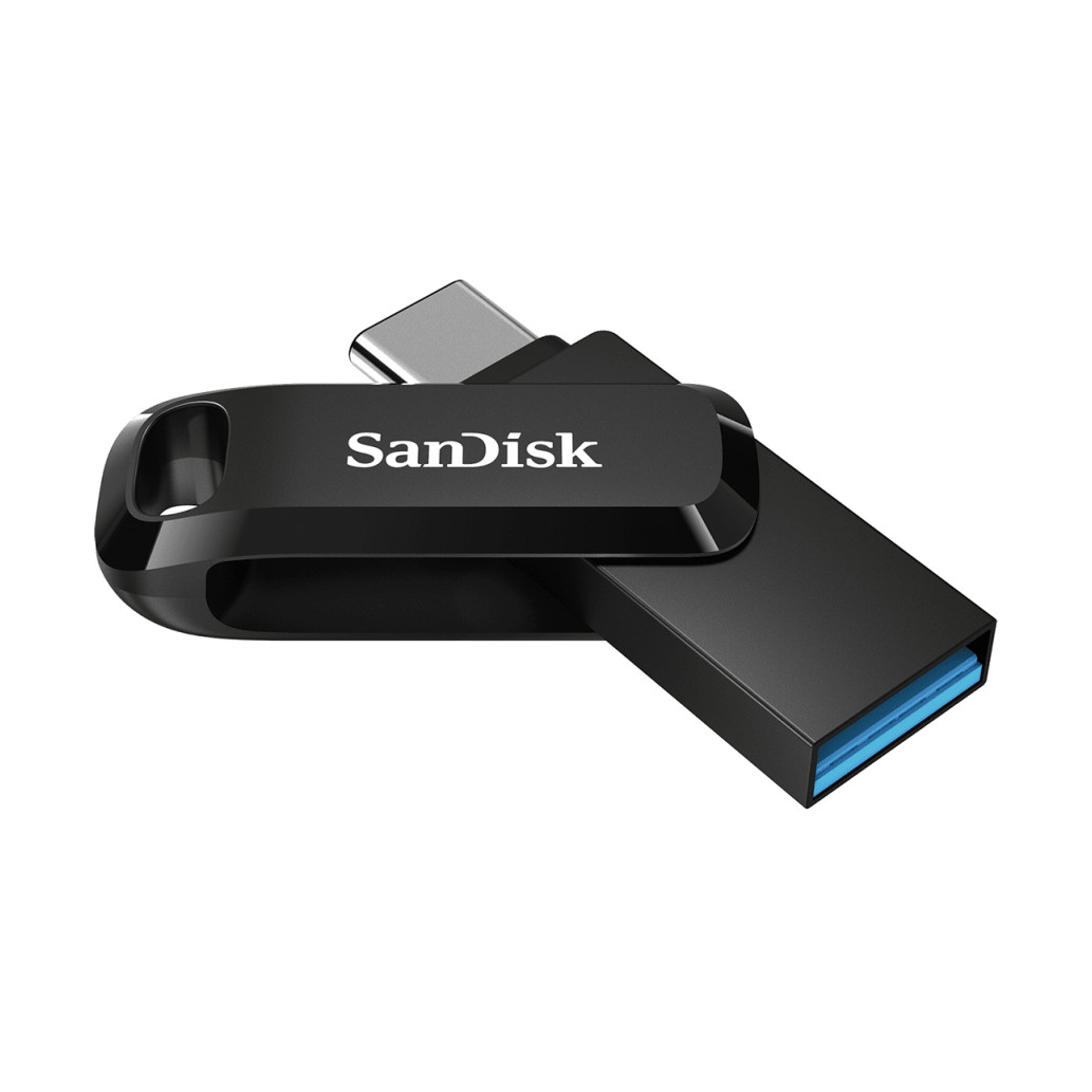 Spominski ključek 256GB USB 3.2/USB-C Sandisk Dual Drive Go 150MB/s plastičen vrtljiv črn (SDDDC3-256G-G46) - slika 2