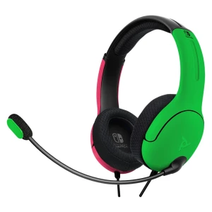 Slušalke PDP LVL40 Chat Stereo Headset za NINTENDO SWITCH roza zelene barve