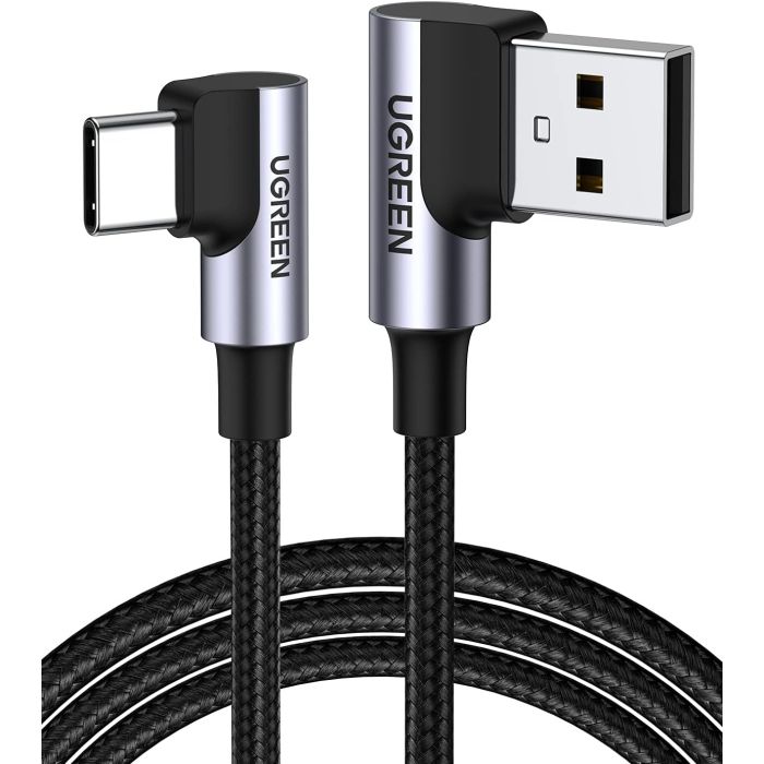 Ugreen USB v USB C 90-stopinjski kabel za hitro polnjenje 2M - slika 4