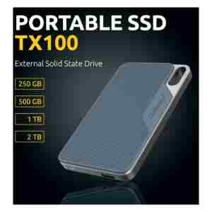 Intenso 2TB SSD TX100 500MB/s USB 3.2 Gen1x1 zunanji disk - modra