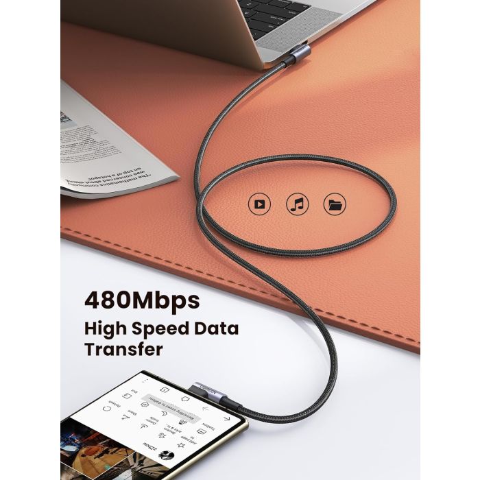 Ugreen kotni USB-C 60W kabel 1M - slika 6