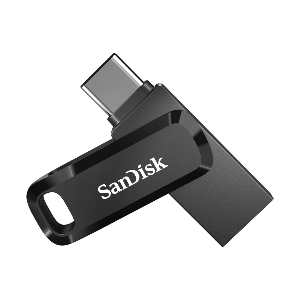 Spominski ključek 128GB USB 3.2/USB-C Sandisk Dual Drive Go 400MB/s plastičen vrtljiv črn (SDDDC3-128G-G46) - slika 3