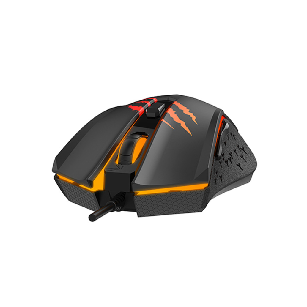 Miš USB HAVIT Gamenote MS1027 optična gaming 2400DPI - črna - slika 2