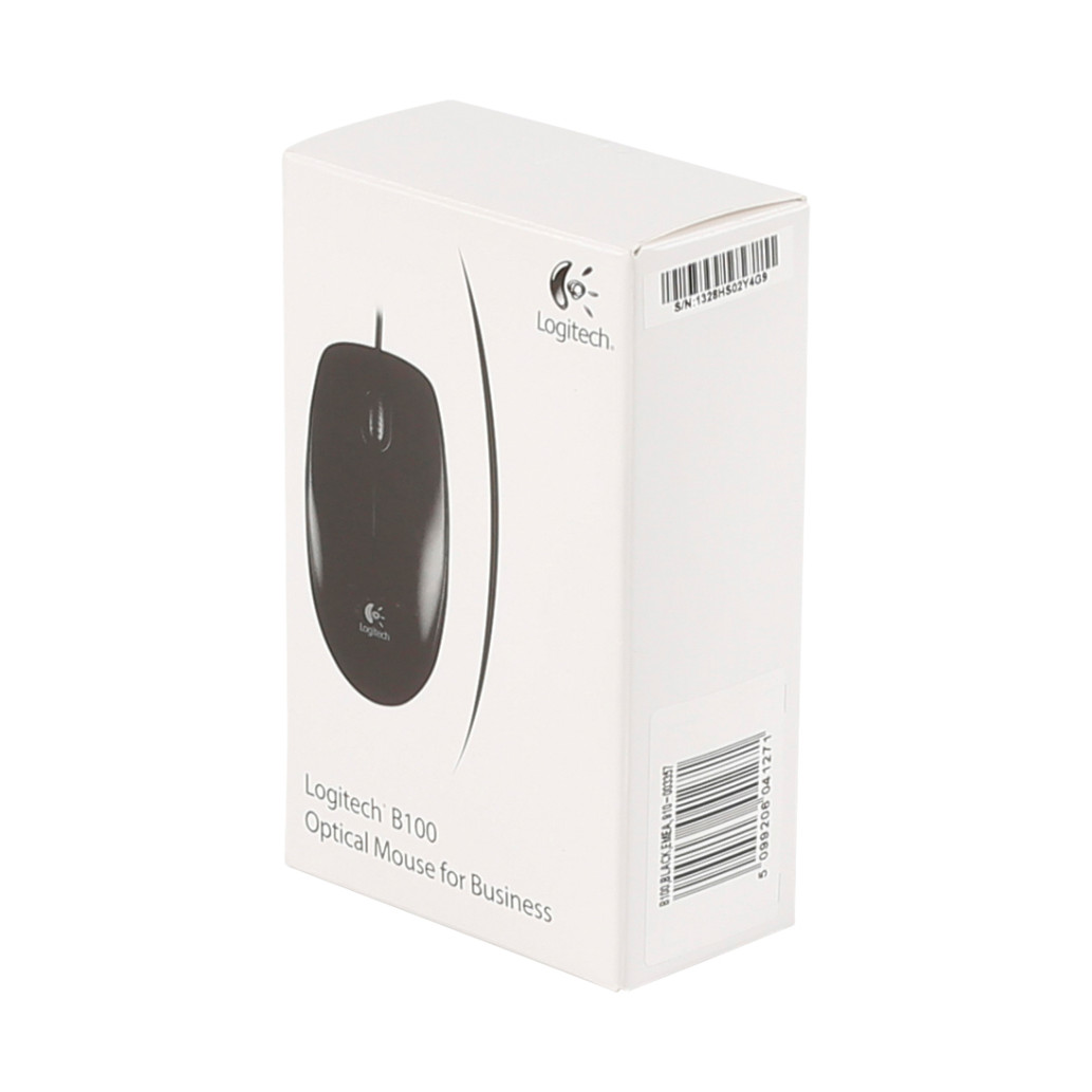Miš Logitech USB B100 Optična OEM črna - For Business (910-003357) - slika 4