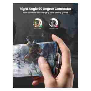 Ugreen USB v USB C 90-stopinjski kabel za hitro polnjenje 1M