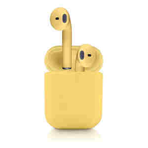 MOYE AURRAS TRUE WIRELESS EARPHONE, brezžične slušalke - rumene barve