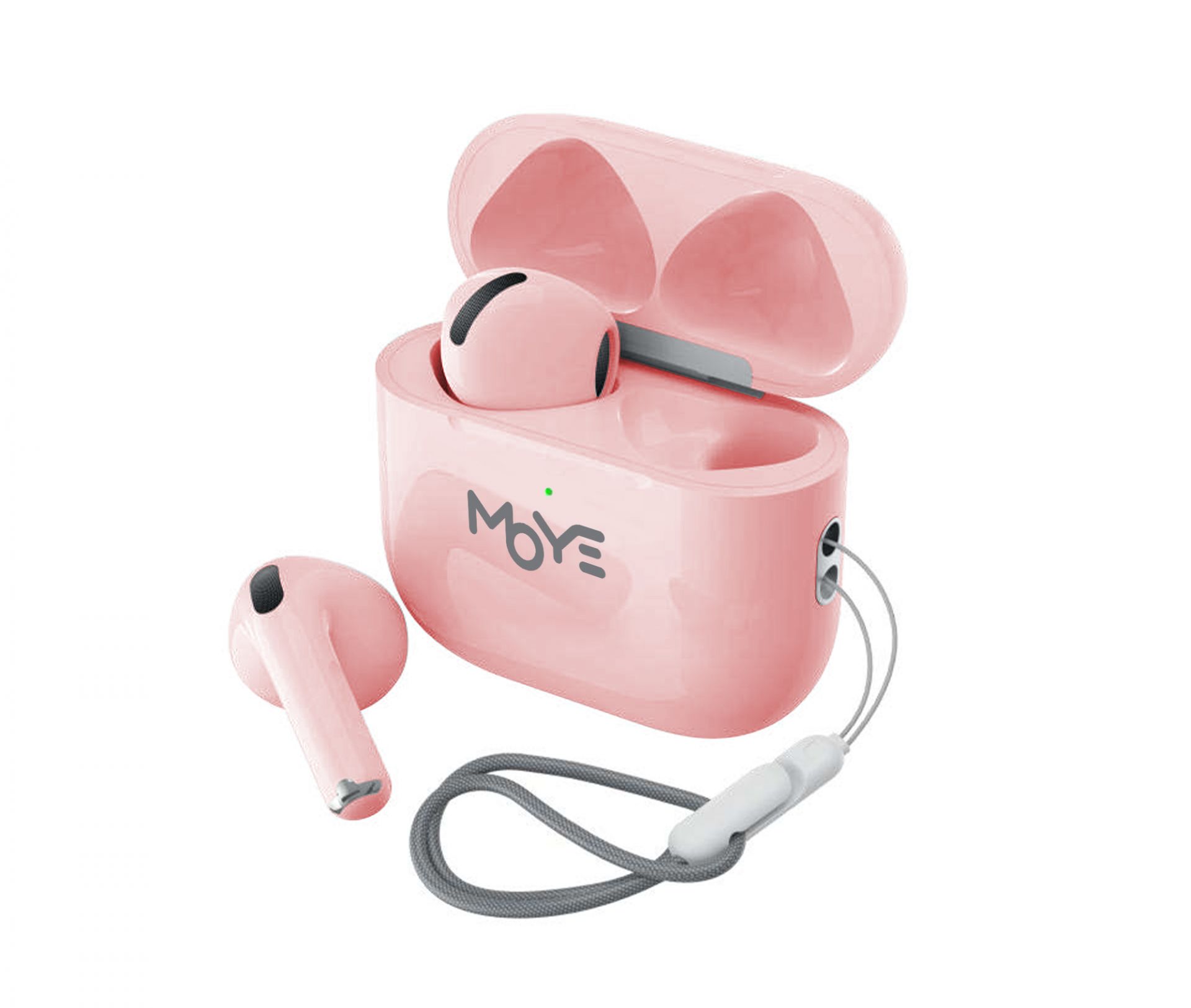 MOYE AURRAS 3 LITE brezžične slušalke - roza barve - slika 4