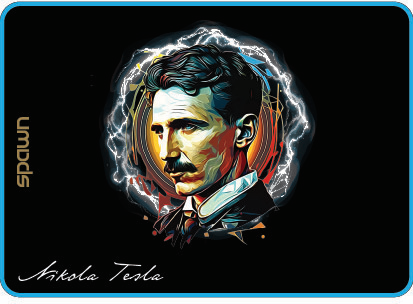 SPAWN TESLA podloga za miško - M - slika 2