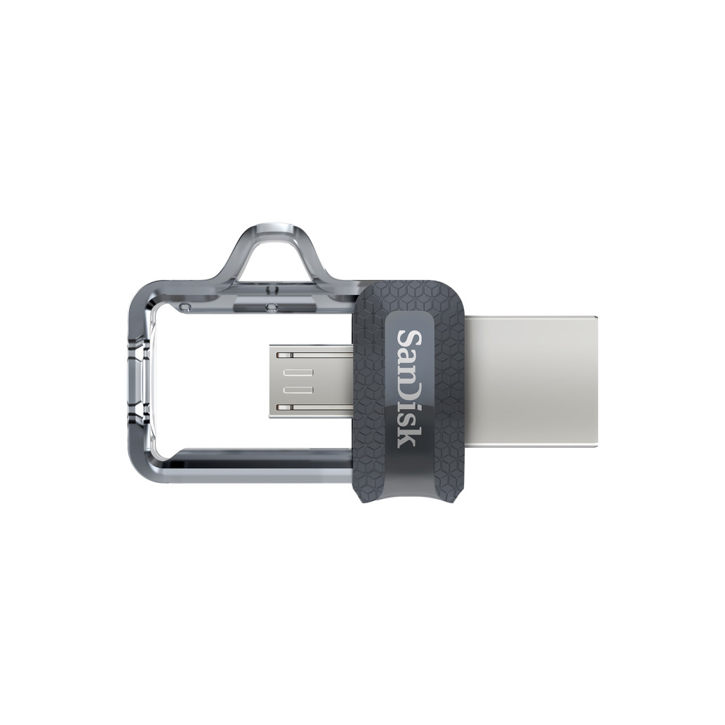 Spominski ključek 32GB USB-C/A Sandisk Ultra Dual 150MB/s plastičen drsni micro črn OnTheGo združljiv (SDDD3-032G-G46) - slika 4