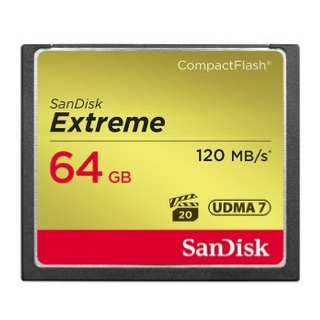 Spominska kartica Compact Flash 64GB Sandisk Extreme UDMA7 120MB/s/85MB/s VPG-20 (SDCFXSB-064G-G46) - slika 4
