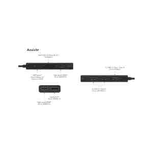 IcyBox IB-DK4011-CPD priklopna postaja s Power Delivery 100W