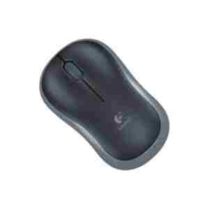 Logitech M185 Wireless mini miška, črna-siva