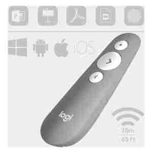 Logitech Presenter R500s Wireless, rdeč laser, USB