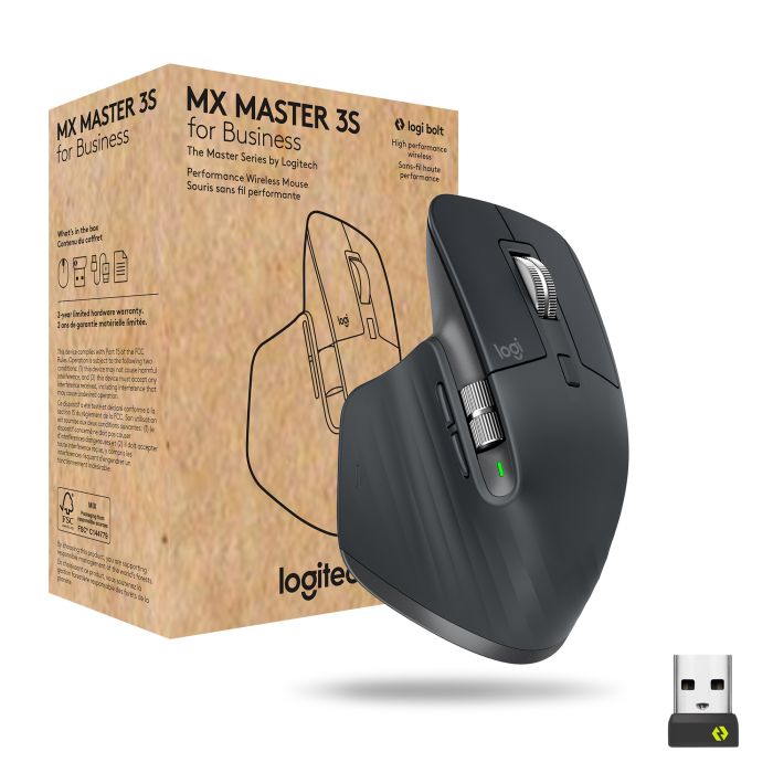 Logitech brezžična miška MX Master 3S business graphite-OEM - slika 4