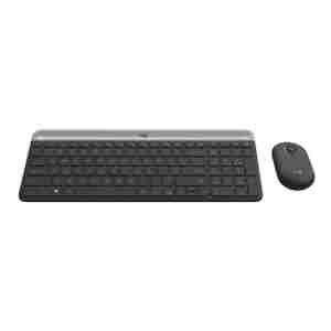 Logitech Slim Wireless Combo MK470, grafitna SLO