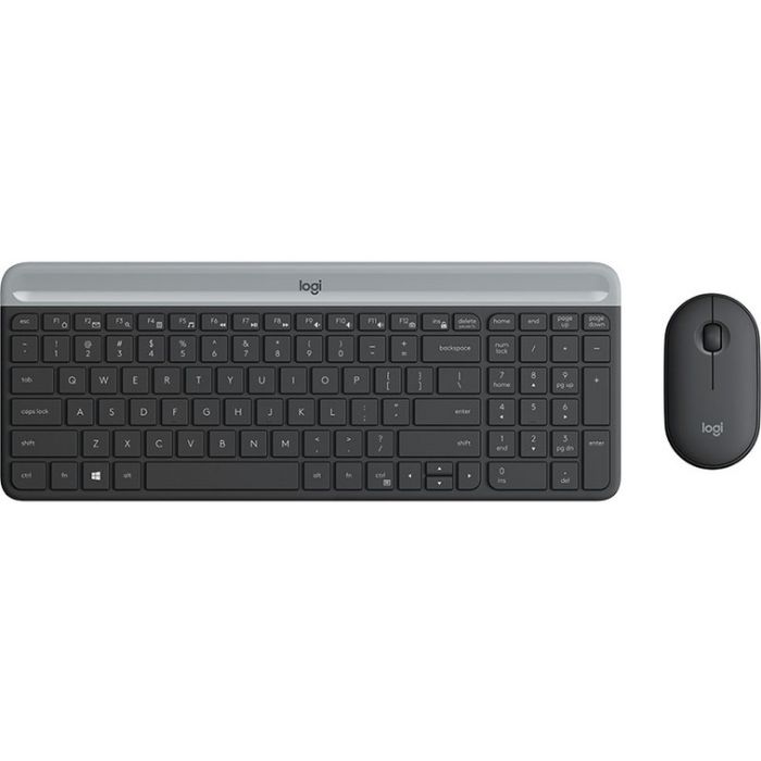 Logitech Slim Wireless Combo MK470, grafitna SLO - slika 3