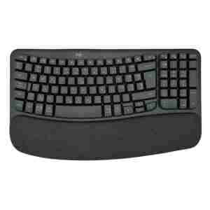 Logitech brezžična tipkovnica ergonomska Wave Keys črna SLO gravura