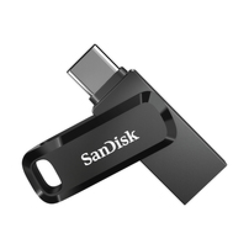 Spominski ključek 128GB USB 3.2/USB-C Sandisk Dual Drive Go 400MB/s plastičen vrtljiv črn (SDDDC3-128G-G46) - slika 2
