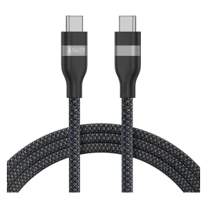 Anker pleteni USB-C na USB-C kabel 240 W, 0,9m, črn