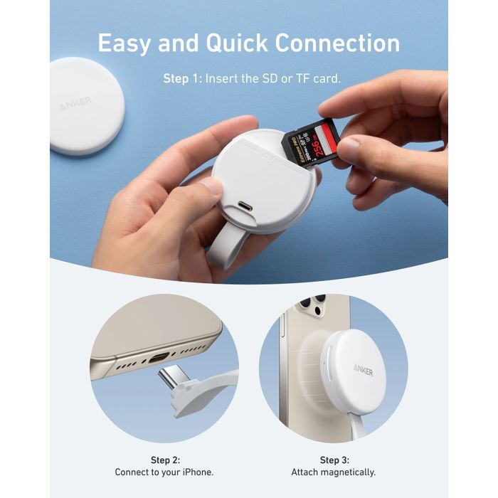 Anker MagGo USB-C Adapter (3-v-1, 10Gbps, za iPhone) - slika 4