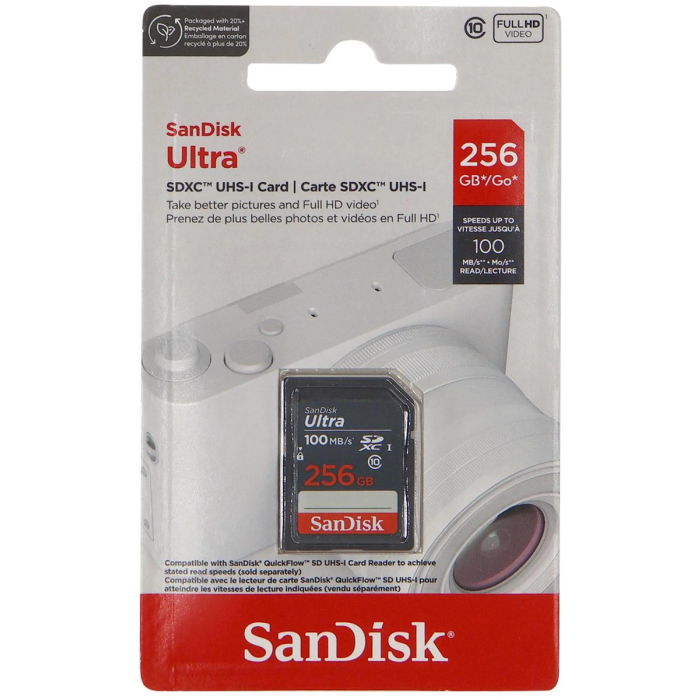 SanDisk 256 GB Ultra SDXC Class 10 spominska kartica - slika 2