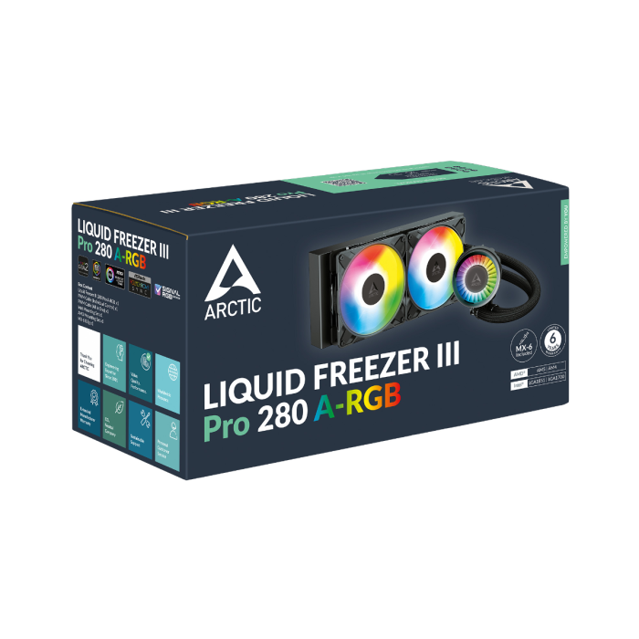 ARCTIC LIQUID FREEZER III PRO 280mm A-RGB vodno hlajenje za INTEL/AMD procesorje (črn) - slika 5