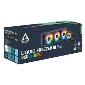 ARCTIC LIQUID FREEZER III PRO 360mm A-RGB vodno hlajenje za INTEL/AMD procesorje (črn)