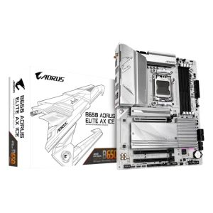 GIGABYTE B650 AORUS ELITE AX ICE, DDR5, SATA3, USB3.2Gen2x2, DP, 2.5GbE, WiFi 6E, AM5 ATX