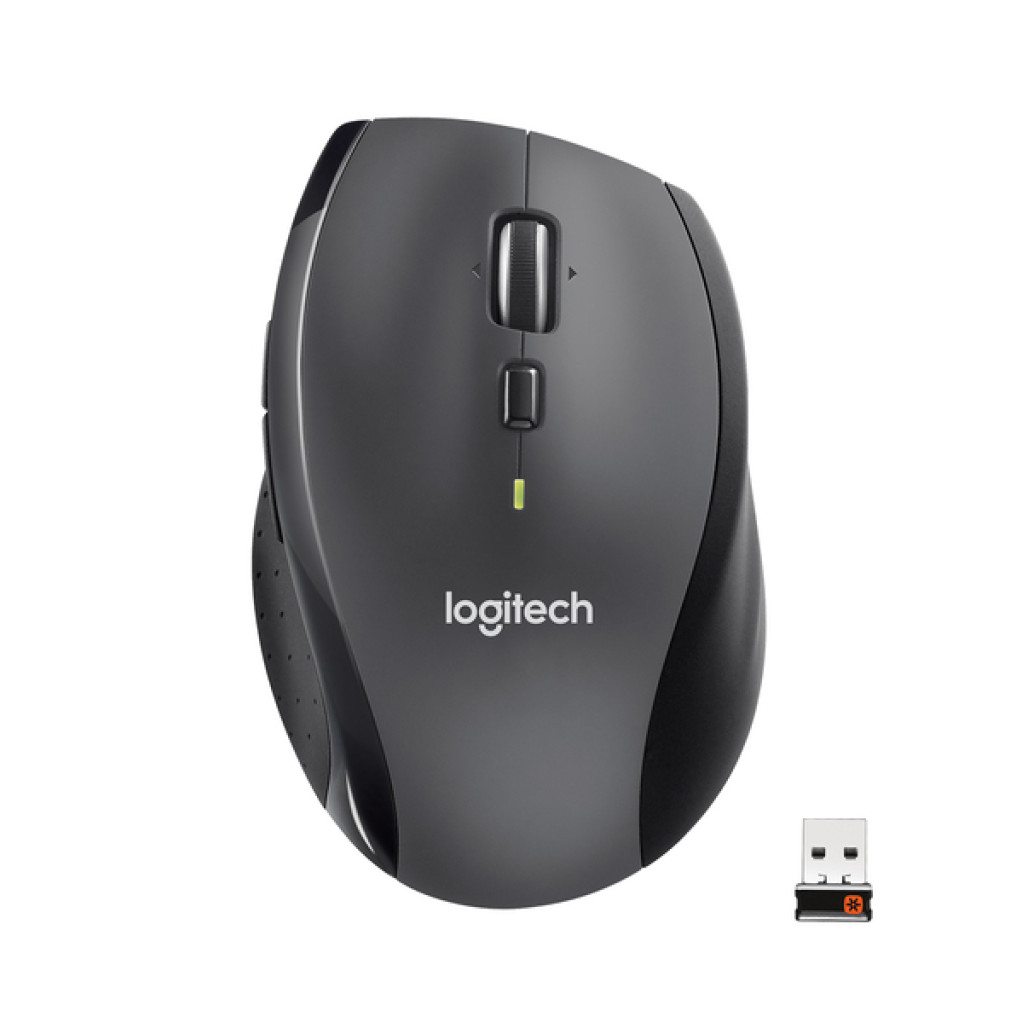 Miš brezžična ergonomska za desničarje Logitech M705 Marathon 1000DPI nano temno siva (910-001949) - slika 2