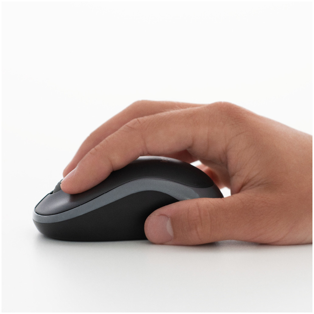 Miš Logitech brezžična M185 za notesnike siva nano (910-002235) - slika 3