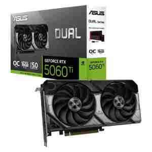 Grafična kartica ASUS Dual GeForce RTX 5060 Ti OC, 16GB GDDR7, PCI-E 5.0 DUAL-RTX5060TI-O16G