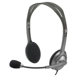 Slušalke Logitech 3.5 H111 stereo z mikrofonom (981-000593)