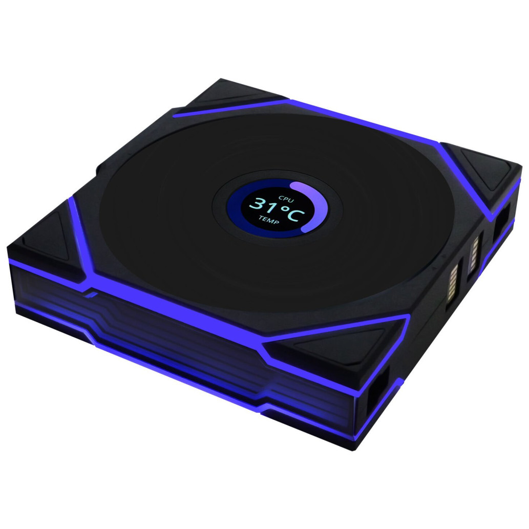 Ventilator Lian-Li UNI FAN TL LCD Reverse Blade 120mm črna ARGB - slika 3