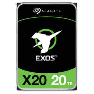 Trdi disk 3,5" 20TB SATA3 Seagate Exos X20 6Gb/s 7200rpm 256MB primerno za NAS TOVARNIŠKO OBNOVLJEN (ST20000NM007D-FR)
