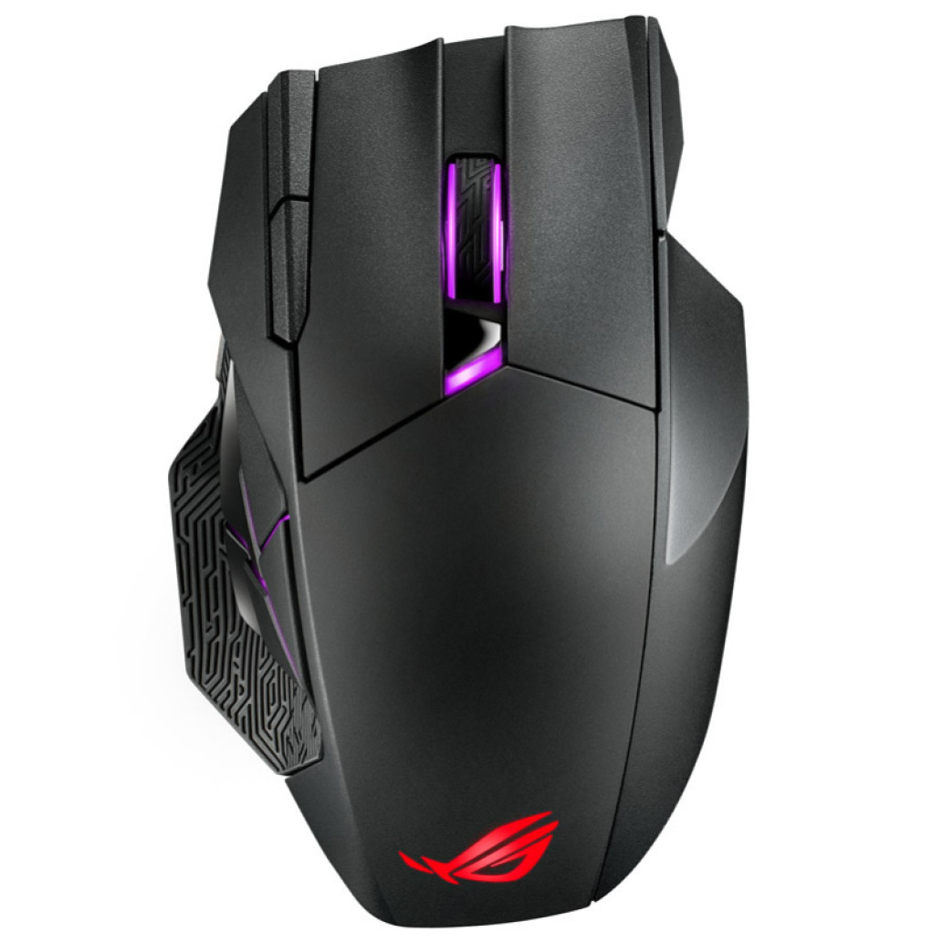 Miš Asus brezžična ROG Spatha X M optična gaming 12 gumbov 19000DPI ARGB črna (90MP0220-BMUA00)