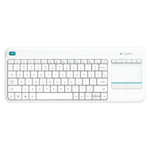 Tipkovnica brezžična Logitech K400 Plus US | bela + Touchpad (920-007128)