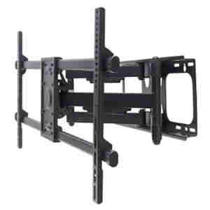 Nosilec za LCD monitor dvojni 33 - 82 cm (13"-32") 75kg, dvojna roka, naklon -15°do 5°, črne barve Mahattan