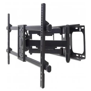 Nosilec za LCD monitor dvojni 33 - 82 cm (13"-32") 75kg, dvojna roka, naklon -15°do 5°, črne barve Mahattan