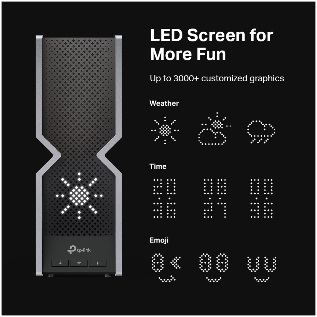 Usmerjevalnik brezžični TP-Link Archer BE800 WiFi7 802.11be BE19000 4xLAN 8x notranja antena () - slika 3