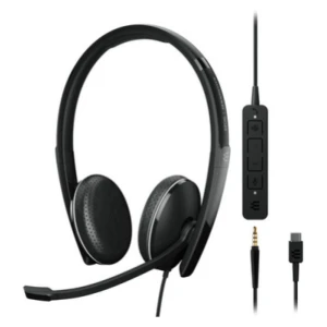 Slušalke žične EPOS naglavne z mikrofonom USB Sennheiser ADAPT 165T USB-C II črne (1000906)
