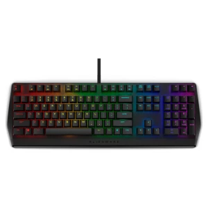 Tipkovnica Dell USB gaming Alienware AW410K US international Cherry MX Brown RGB črna (545-BBDK)