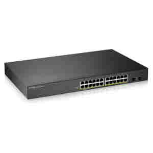 STIKALO 24-PORT 2xSFP ZyXEL 100/1000 PoE Managed Rackmount (GS190024HPV2-EU0101F)