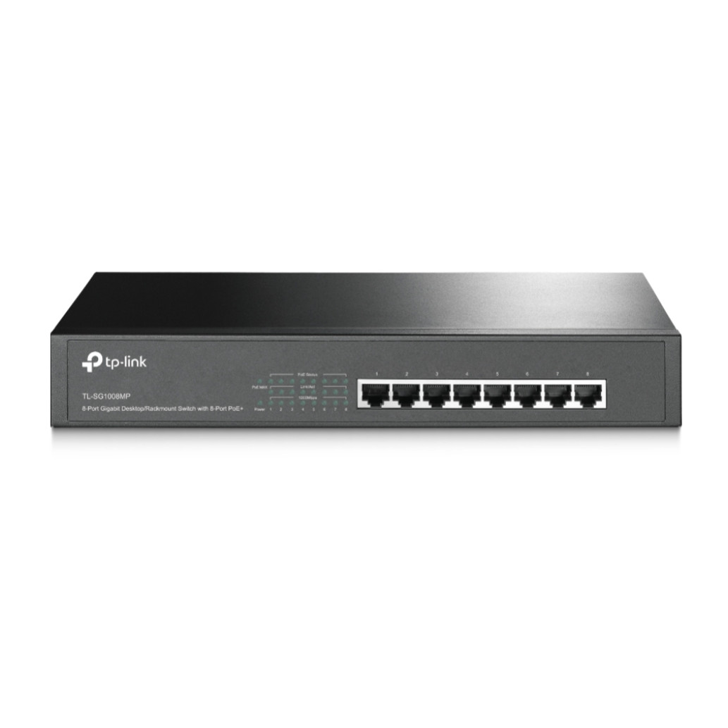 STIKALO 8-PORT TP-Link 100/1000 PoE+ Samostoječe/Rack (TL-SG1008MP)