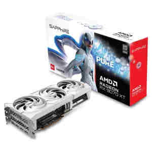 Grafična kartica AMD RX9070 XT Sapphire PURE bela - 16GB GDDR6 | 2xDisplayport 2.1 2xHDMI 2.1 (11348-02-20G)