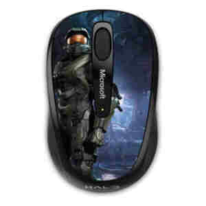 Miš Microsoft brezžična Mobile 3500 - Halo Edition optična črna