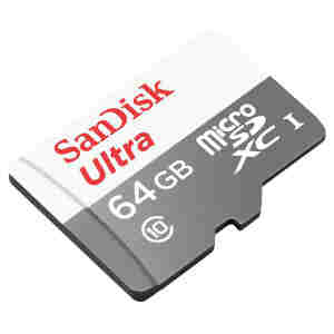 Spominska kartica SDXC-Micro 64GB Sandisk 100MB/s/UHS-I +adapter (SDSQUNR-064G-GN3MA)