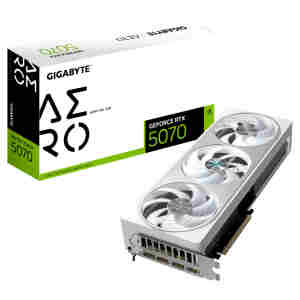 Grafična kartica nVidia RTX5070 GigaByte AERO OC bela - 128MB GDDR7 (GV-N5070AERO OC-12GD)