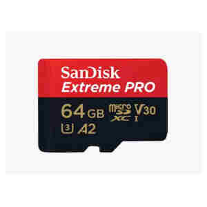 Spominska kartica SDXC 64GB Sandisk Extreme Pro Extreme 200MB/s/200MB/s U3 V30 UHS-I A2 +adapter (SDSQXCU-064G-GN6MA)
