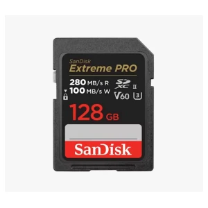 Spominska kartica SDXC 128GB Sandisk Extreme Pro 280MB/s/100MB/s U3 V60 UHS-II (SDSDXEP-128G-GN4IN)